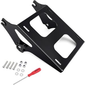 Benlari Thicker Tour Pack Mount Detachable 2-Up Trunk Tour Pack Mounting RackFit for Harley Davidson Touring Street Glide Road King Road Glide Electra Glide 2014-2024 (Black)