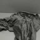 PrinceDeco Velvet Round Saucer Chair Cover (Slipcover Only) High Stretch Papasan Chair Cushion Cover Removable Furniture Protector for Living Room Washable,Fits 37-48 inch, Large, Grey