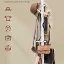 VASAGLE Solid Wood Coat Rack and Stand, Free Standing Hall Coat Tree with 10 Hooks for Hats, Bags, Purses, for Entryway, Hallway, Rubberwood, Cloud White URCR03WT