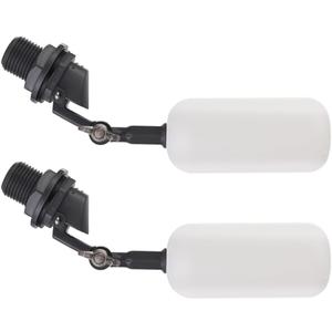 Cxztxcl Float Valve,standard 1/2 inch thread Automatic Water System FillerAdjustable Arm for Ponds,Plastic Float Ball ValveAutomatic Water Level Control,Fountain Float,Livestock Water Trough