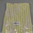 meioro Striped Tablecloth Rectangle Tablecloths Cotton Blend Table Cloth Washable Tabletop Decorative Fabric Table Cover for Kitchen Dinning (Yellow, 47 x 47 Inch)