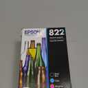 EPSON 822 DURABrite Ultra Ink Standard Capacity Black & Color Cartridge Combo Pack (T822120-BCS) Works with WorkForce Pro WF-3820, WF-3823, WF-4820, WF-4830, WF-4833, WF-4834