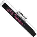 2 x 30 & Fabulous Birthday Sash, 30th Birthday Gifts idea for women, Funny 30th Birthday Party Suppiles, Black+ Pink(30 & Fabulous)