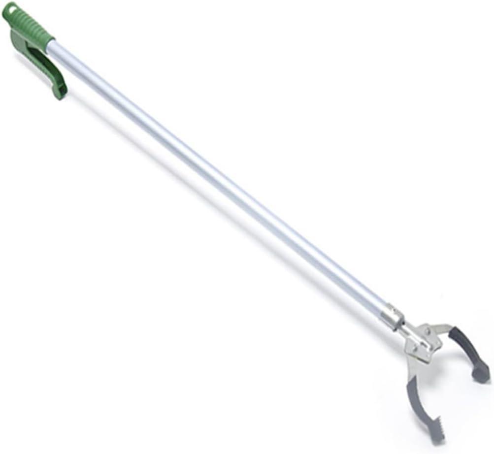 Aluminum Garbage Clip Reacher Grabber Tool with Telescopic Handle 15.75 Inch Lightweight Litter Picker for Mobility Aid and Outdoor Cleanup