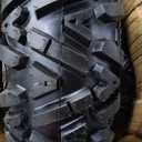 Garvee 25x10-12 ATV Tires and Wheels Set (2 Pack), 6-Ply All Terrain for UTV/ATV - Heavy-Duty Mud Sand Trail Tires with 4x156 PCD & 4+3 Offset Wheels - Reinforced Sidewalls
