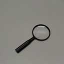 Lakei Magnifying Glass,10X Handheld Reading Magnifying Glass， 75mm Shatter Resistant Lens, Non-Slip Handle, Suitable for Elderly Reading, Adults Close Work, Hobbies and Halloween & Cosplay(Black)