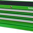 Workington Industrial 3 Drawers Portable Metal Intermediate Box, 26" Middle Tool Chest Cabinet with Ball Bearing Drawer Slides, Steel Tool Storage Box Organizer 4009 Green
