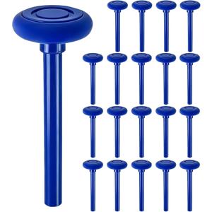 20 Pack Bule 2" Nylon Garage Door Rollers 4" Nylon Stem, Quiet/Smooth Garage Door Wheels Replacement, Use Double Seal 6200-2RS Bearings