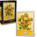 LEGO Art Vincent Van Gogh Sunflowers Building Set for Adults - Home Decor Idea - Brick Built Painting - Gift for Birthdays - 31215