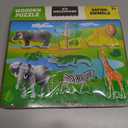 2 x Big Discoveries Wooden Puzzle - Animal Wood Puzzles for Toddlers 2+ Years Old | Montessori Learning Puzzles for Kids - Great for Preschool Aged Boys and Girls (Safari Animals)