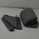 BESTOUCH Duvet Cover Set 100% Washed Cotton Linen Feel Super Soft Comfortable Chic Lightweight 3 PCs Home Bedding Set Solid Dark Black Queen (Queen (90" x 90"))