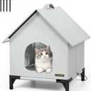 Outdoor Cat House Outdoor Cat House Weatherproof for Indoor and Outdoor Use Insulated and WeatherproofWaterproof Shelter for Small/Medium Cats (Regular)