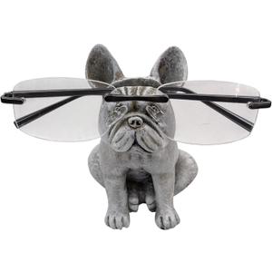 Top Brass Cute French Bulldog Eyeglass Holder  Whimsical Reading Glasses Stand  Funny Desk Nightstand Rack Display Organizer  Frenchie Puppy Dog Pet Decor