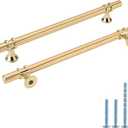 Rergy 20 Pack 6-1/4 Inch Gold Cabinet Pulls Heavy-Duty Kitchen Cabinet Handles, Rust-Resistant and Durable Drawer Pulls Zinc Alloy Hardware for Cupboard,Closet,Cabinets