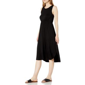 Amazon Essentials Women's Jersey Sleeveless Gathered Midi Dress (Previously Daily Ritual), XS
