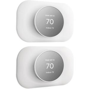 Petrichor Nest Thermostat Wall Plate - Compatible With Google Nest 2020 - Trim Kit, Cover Accessory for Easy Installation (2 Pack White)