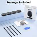 Air Tracker Tags-4 Pack for Android, Bluetooth Luggage Tracker Anti Lost Keys Finder/Item Locator with Holder Case Work with Google's Find Hub for Key, Backpack, Luggage, Wallet, Precise Position