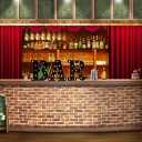 BAR - Illuminated LED Marquee Word Sign - Pre-Lit Pub Bar Sign - Battery Operated (23.03-in x 8.66-in) (Black)