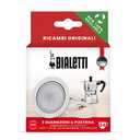 Bialetti Spare Parts, Includes 3 Gaskets and 1 Plate, Compatible with Moka Express, Fiammetta, Break, Happy, Dama, Moka Melody, Alpina, Moka Timer and Rainbow (3/4 Cups)