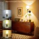 SMARYONG Battery Operated Wall Sconces Set of Two, Rechargeable Wall Sconce with 5200mAh Dimmable Bulbs and Remote, Battery Powered Wireless Wall Lamp for Bedroom Living Room Bathroom Home Decor