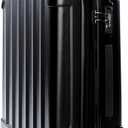 Genius Pack Expandable Hardside Carry On Luggage 22x14x9 Airline Approved Rolling Suitcase with Double Spinner Wheels, Ultra Light 21-Inch (Jet Black)