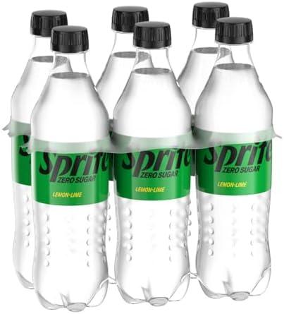 Sprite Zero Sugar Lemon Lime Diet Soda Pop Soft Drinks, 16.9 fl oz, 56 Bottles Expired JUL 21, 2025