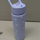 Simple Modern Water Bottle with Straw Lid | Vacuum Insulated Stainless Steel Metal | Reusable Leak Proof BPA-Free Cup for School | Summit Collection | 22oz, Sweet Daisy on Blue