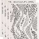 SUPERDANT 4PCS School of Fish Underglaze Paper Transfer Marine Fishes Transfer Paper for Clay Ceramic Porcelain Under Glaze Transfers for Pottery Enamel Decals Black Underglaze Handcrafted Gifts