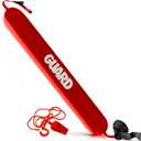ASA TECHMED Lifeguard Rescue Tube for Home and Commercial Use - Ideal for Lifeguard and Personal Pool - Includes Matching Whistle