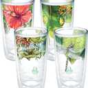 Tervis Recycled Made in USA Double Walled Insulated Tumbler Travel Cup Keeps Drinks Cold & Hot, 16oz - 4pk, Assorted Nature