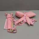 Pink Hair Bows Holder Headband Organizer for Girls Long Baby Hair Clips Accessories Display Storage Hanging Wall Decor with Hooks Gift for Christmas Nursery Toddler Girls Room