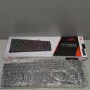 Redragon K521 Upgrade Rainbow LED Gaming Keyboard, 104 Keys Wired Mechanical Feeling Keyboard with Multimedia Keys, One-Touch Backlit, Anti-Ghosting, Compatible with PC, Mac, PS4/5, Xbox (Black)