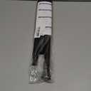 Black Tension Curtain Rod 28 to 48 Inch Spring Rod No Drilling Adjustable Shower Curtain Rod for Windows, Bathrooms, Closet, Kitchen