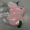 Hopearl Hopping Rabbit Interactive Electronic Pet Plush Bunny Toy with Sounds and Movements Animated Walking Wiggle Ears Twitch Nose Gift for Toddlers Birthday, Pink, 7''