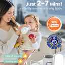 Bottle Warmer, GROWNSY 8-in-1 Fast Baby Milk Warmer with Timer for Breastmilk or Formula, Accurate Temperature Control, with Defrost, Sterili-zing, Keep, Heat Baby Food Jars Function (Gray)