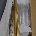 5 Arm Candelabra with Acrylic Lampshade Set of 4 Gold Candelabra for Wedding Table Birthday Party Home Decoration 39.4'' Candle Holder Fit LED Taper Candles