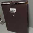 STYLIO Padfolio Folder with Removable Clipboard | Walnut (Brown) Color| Portfolio Organizer | Binder with Storage for Notebook, Notepad | Nursing Clipboard Folio | Vegan Leather (Padfolio w/ Clipboard (12.5" x 9.7" x 1"))