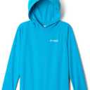Columbia Kids' PFG Solar Stream Hoodie (Medium, Ocean Blue)