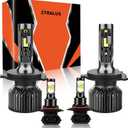 Fit For Toyota Tacoma 2005-2011 Bulbs, 9003 High Low Beam+9145 Fog Lights Bulbs Kit, Plug and Play, Pack of 4