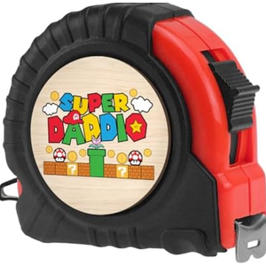 Pack of 2, Gossby Measuring Tape for Dad - Super Daddio - Fathers Day, Birthday from Kid, Daughter, Son, Wife - Woodworking, Carpenter Tool Gift