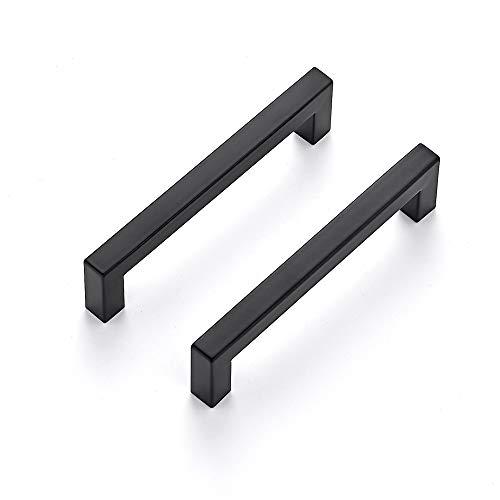 Ravinte 60 Pack 5 Inch Kitchen Square Cabinet Handles Matte Black Drawer Pulls for Cupboard Hardware