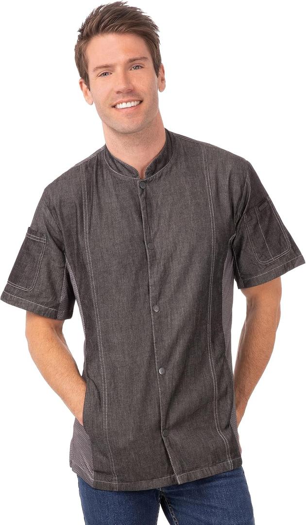 Chef Works Men's Tribeca Executive Chef Coat, M