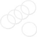 M METERXITY 5-Pack 130mm OD Silicone O-Rings Gasket, O-Rings Seal Gasket for 4.5" Clamp/Compressor Valves Pipe Repair/Sink Plug/Bathtub Plug/Sealing Faucets, Washer Clamp