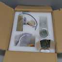 Brushed LED Wall Sconces LED Warm Light Interior Glam Crystal Wall Light Hardwired Gold (1 pack)