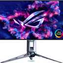 ASUS ROG Swift 27" OLED Gaming Monitor (PG27AQWP-W) - TrueBlack Glossy Tandem OLED, Dual-Mode (QHD@540Hz, HD@720Hz), 0.02ms, G-SYNC Compatible, Neo Proximity Sensor, DP 2.1