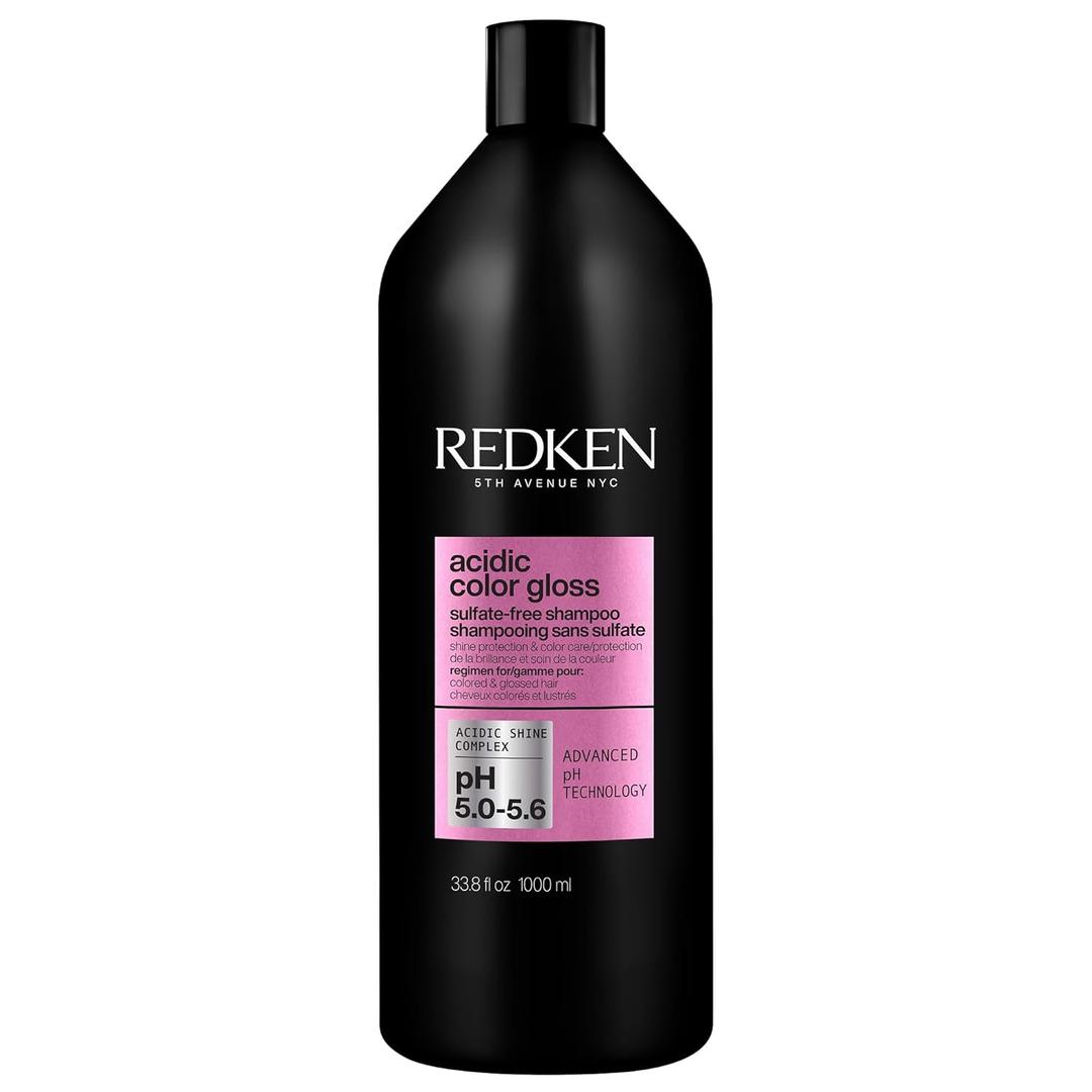 Redken Acidic Color Gloss Sulfate-Free Shampoo for Color Protection and Shine To Help Extend Color & Shine for Color-Treated Hair (33.8 Fl Oz (Pack of 1))