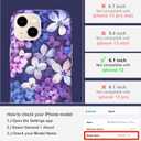 Magnetic for iPhone 13 Case Cute for Women, [Compatible with Magsafe][Drop Protection] Slim Colorful Flowers Oil Painting Printed Girly Floral Phone Case for iPhone 13