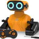 KaeKid Robots for Kids, 2.4Ghz Remote Control Robot Toys with LED Eyes & Flexible Arms, Dance & Sounds, RC Toys for 3 4 5 6 7 8 Year Old Boys Girls (Orange)