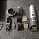 Norelco Philips Beard Trimmer 7000 Series, 100% Waterproof Trimmer for Men, 40 Lock-in Hair Length Settings, BeardSense Power Adaptability, Detail & T-Blade Trimmer Heads, Charging Stand, BT7670/40 (Black)