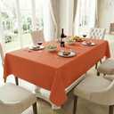 HX&OD Rectangular Tablecloth Cationic Fabric Waterproof Stain Resistant Wrinkle-Resistant for Home/Decoration/Party/Buffet/Wedding/Dining Room/Camping